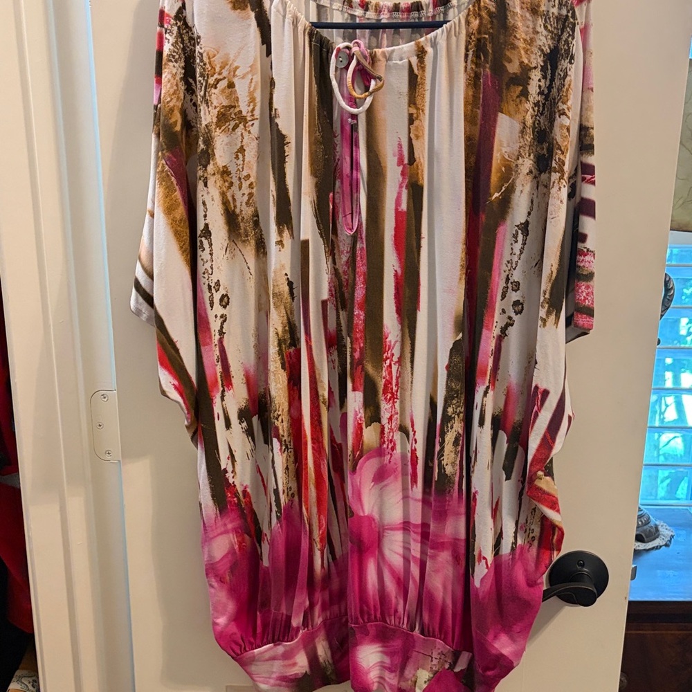 Bryn Walker Pink Print Top